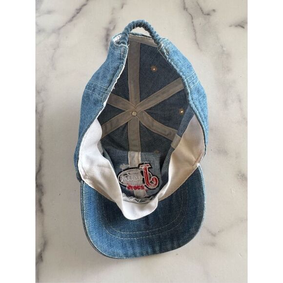 Vintage Justin boots denim hat baby unisex 1-4 year 90’s ones size fits most - Picture 5 of 6